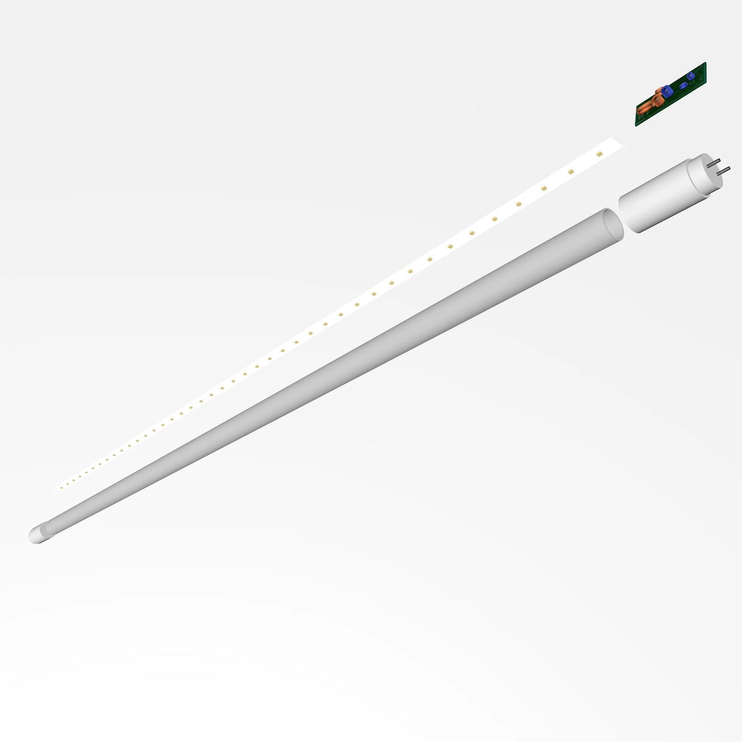 ECO LED T8 TUBES TYPE B- BYPASSING THE BALLAST (BOX WITH 25 UNITS)